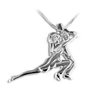 MK-040 - Pendentif Danseurs de Tango argent - Mikelart