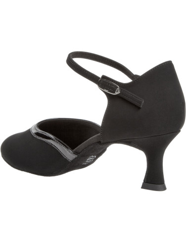 049 Diamant - Chaussures de danse fermées en synthétique noir à talons 5cm