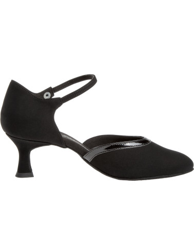 049 Diamant - Chaussures de danse fermées en synthétique noir à talons 5cm