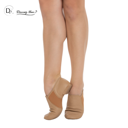 Chaussures cuir à élastiques - Lea suede - Dansez-vous