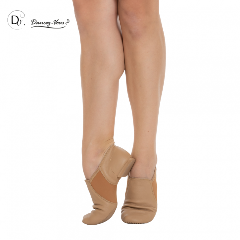 Chaussures cuir à élastiques - Lea suede - Dansez-vous