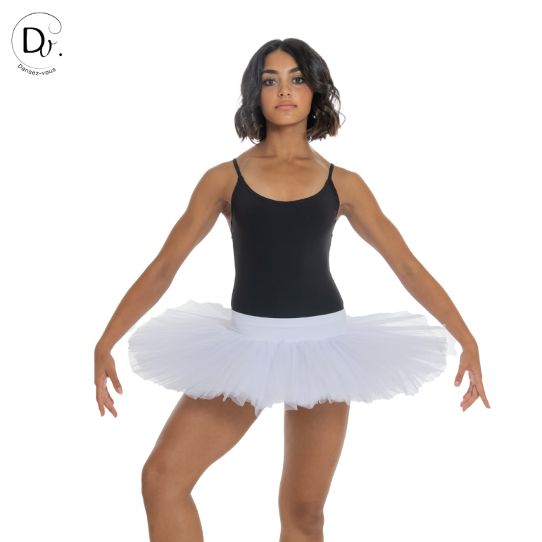 Bas de tutu plateau à enfiler avec culotte intégrée et ceinture plate - Vae -  Dansez-vous?