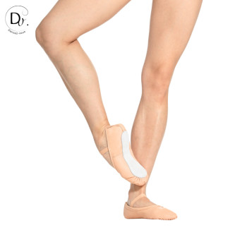 Demi-pointes en cuir et semelle entière - Ana - Dansez-vous