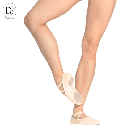 Demi-pointes stretch, bi semelle - Lila - Dansez-vous