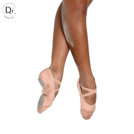 Demi-pointes stretch, bi semelle - Lila - Dansez-vous