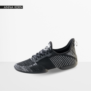 Baskets noire et blanche pour femme bi-semelle - Anna Kern