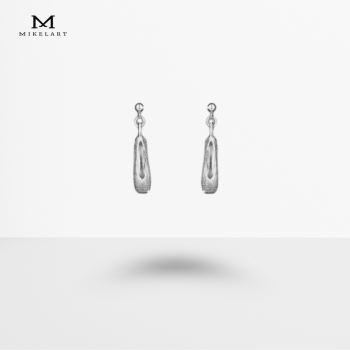 MK-022OR - Boucles d'oreilles "pointe" en argent - Mikelart