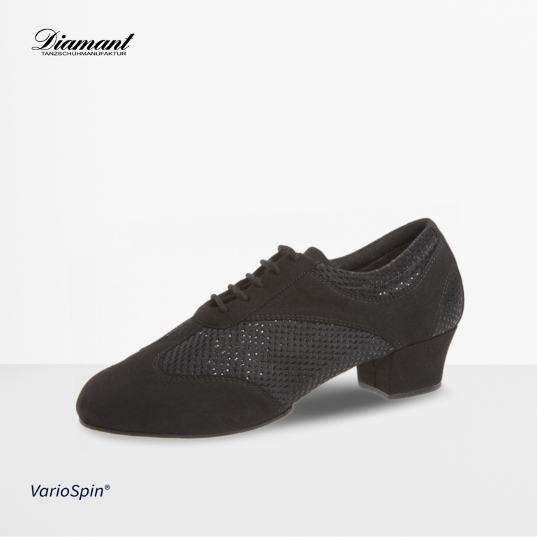 Closed dance shoes with rhinestone heel of 3.7cm - Diamant