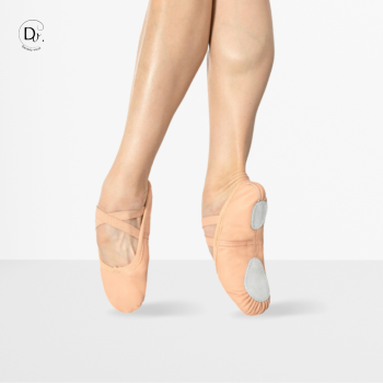 Demi-pointes en cuir à bi-semelle - Emy - Dansez-vous