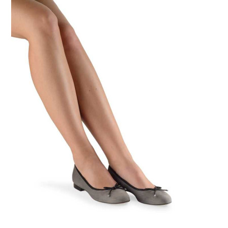 Ballerines en daim de chèvre gris doux - Jane - Werner Kern
