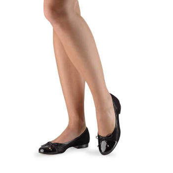 Ballerines en daim noir brillant - Jil - Werner Kern