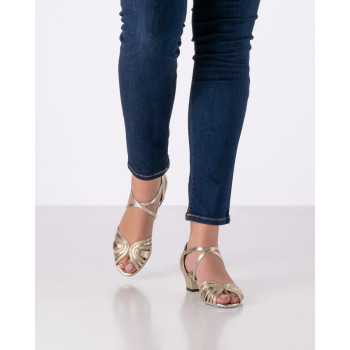 Chaussures de danse pour femmes en cuir nappa platine - Kim - Werner Kern