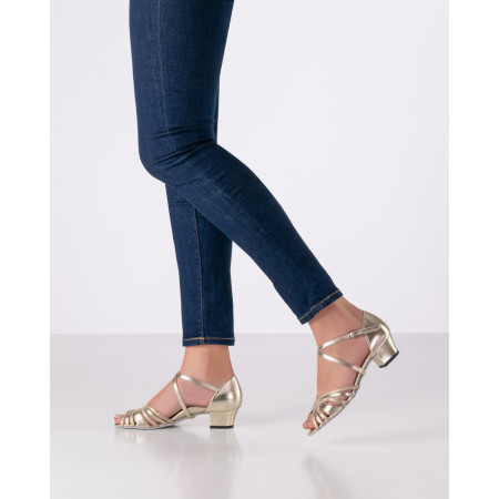 Chaussures de danse pour femmes en cuir nappa platine - Kim - Werner Kern