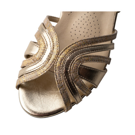 Chaussures de danse pour femmes en cuir nappa platine - Kim - Werner Kern