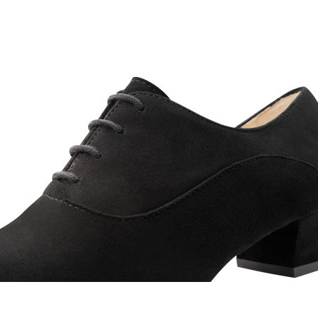 Chaussures de danse noires en cuir suédé - Runa - Werner Kern
