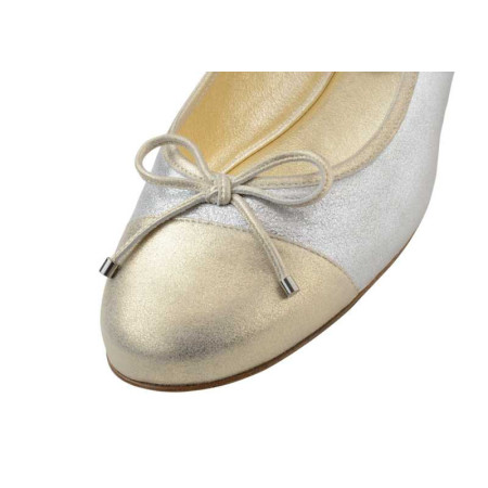 Ballerines estivales en argent scintillant - Gea - Werner Kern